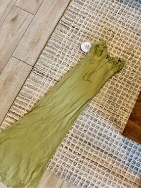 Princess Polly Olive Green Spaghetti Strap Maxi Dress